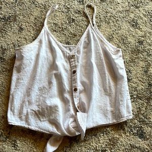 Button up crop top